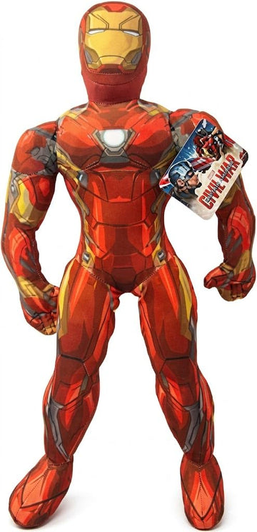 Marvel Captain America Civil War Iron Man Plush Pillow Buddy - Super Soft Kids Character Cushion, Polyester Microfiber Pillow for Bed, Sofa & Travel