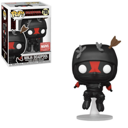 Funko Pop! Marvel Collector Corps Exclusive 30th Anniversary Ninja Deadpool #785 w/ Free Acrylic Case