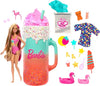 Barbie Pop Reveal Doll & Accessories, Rise & Surprise Fruit Series Gift Set with Scented Doll & Squishy Pet, Color Change, Moldable Sand & More, 15+