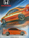 Hot Wheels Honda Series Orange Honda Civic Si 1:64 Scale Collectible Die Cast Metal Toy Car Model
