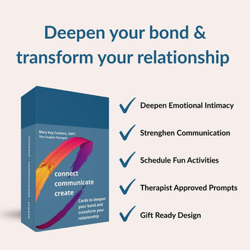 Relationship Cards for Couples - Conversation Starters for Date Night, Therapy, and Deeper Connection - 45 Prompt Cards to Build Intimacy