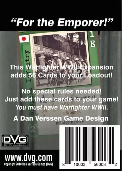 DVG: Expansion Kit #15, Japan #2, for Warfighter WWII Solitaire Boardgame