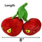 Suyudian 3 PCS PVZ Plant and Zombies Plush Plants Sets 1 2 Stuffed Soft Toys Chili, Double Cherry, Wogua PVZ Figure Doll, Great Gifts for Boys