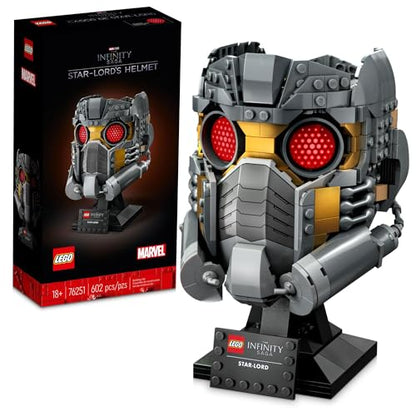 LEGO Marvel Star-Lord's Helmet Set 76251, Collectible Model Kit for -Adults to Build, Home Décor Creative Activity, Gift Idea
