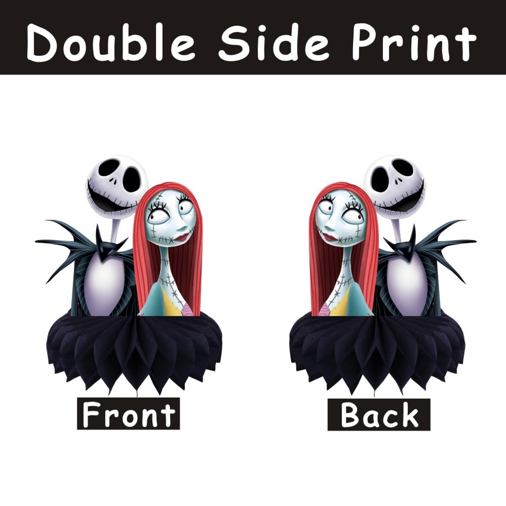 8Pcs Nightmare Table Centerpieces Birthday Party Supplies Double Side Table Decorations for Kids Party Decorations