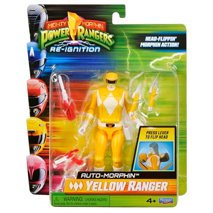 Power Rangers Re-Ignition 6 Inch Action Figure Auto Morphin - Yellow Ranger