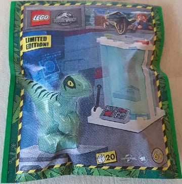 LEGO Jurassic World Dinosaur: Baby Raptor with Incubator Labratory