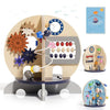RRIBOUDWAN Wooden Ocean Activity Cube, Montessori Sensory Toy for 6-18 Months Toddlers, Birthday Gift for 1 Year Old Boys Girls