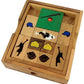 Baseball Field - Wooden IQ Sliding Block Klotski Brain Teaser Puzzle - Travel Game Gift