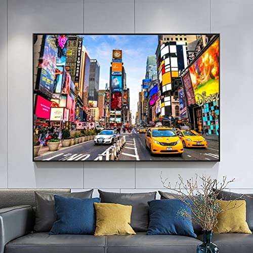 Jigsaw Puzzles for Adults 1000 Piece New York Times Square 27.56 x 19.69 Inch Puzzles 1000 Pieces for Adults Kids Educational Game Challenge Toy New