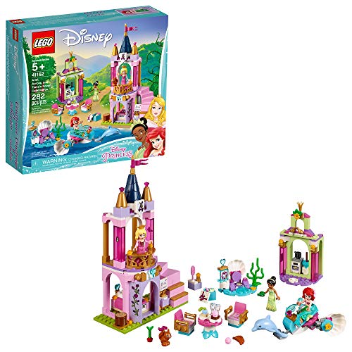 LEGO Disney Aurora, Ariel and Tiana’s Royal Celebration 41162 Building Kit (282 Pieces)