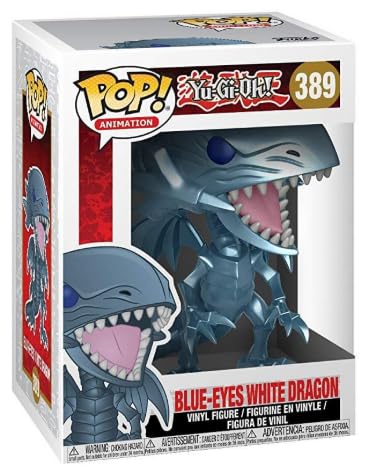Funko Pop Animation: Yu-Gi-Oh! - Blue Eyes White Dragon Collectible Figure, Multicolor