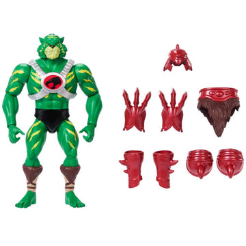Masters of the Universe Origins & Thundercats Action Figure, Battle Cat Man Toy, 1980s Brand Crossover, 5.5-inch Posable with Battle Claws, Mini Comic