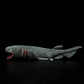 Frankiezhou Home Realistic Frilled Shark Plush Toy - Simulation 20.5" Grey Lifelike Frilled Six Gill Shark Stuffed Toys, Super Soft Sea Creatures