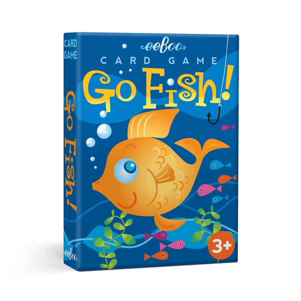 eeBoo Color Go Fish Playing Card Game, 50 Cards, Ages 3+ for 1-4 Players