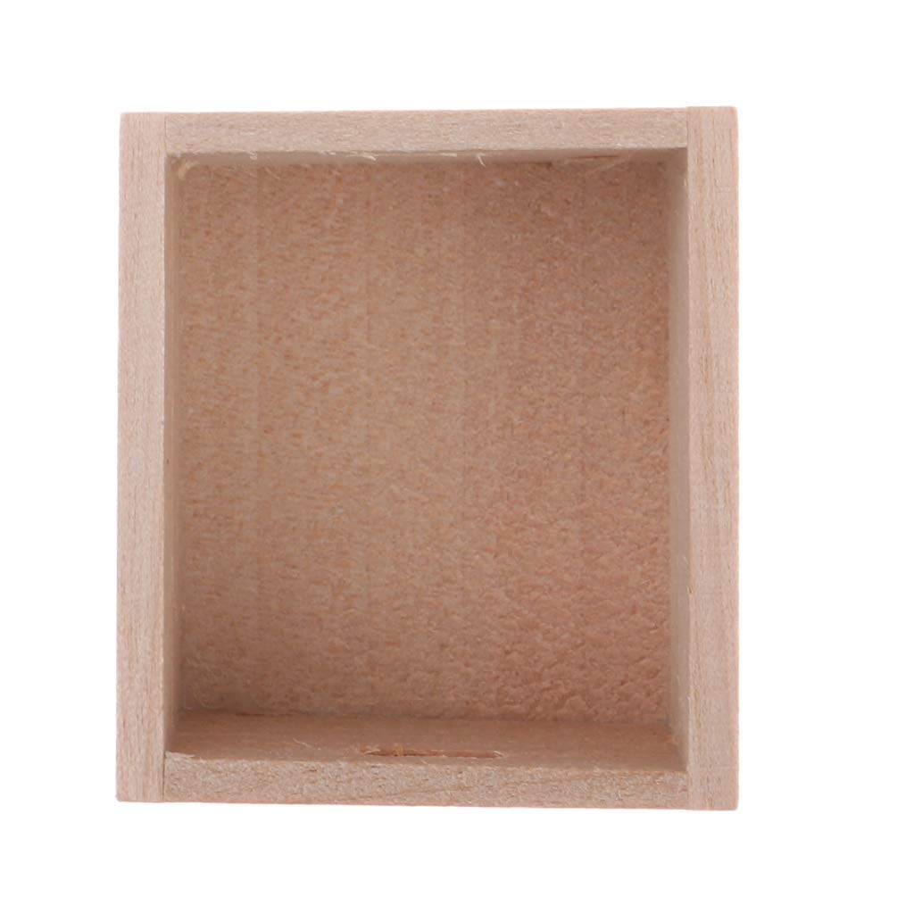 SM SunniMix 1/12 Scale Wooden Food Basket Miniatures Dollhouse Decoration, Pack of 3