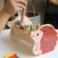 QZJVKBXY Wooden Hammer Pounding Bench Montessori STEM Toy for Toddler Early Development