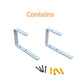 XINGBIRDS White Alloy Wall Mount for RC Airplane, for Small & Medium RC Airplanes