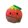 Squishmallows Official Kellytoy 3.5 Inch Clip On Bag Keychain Backpack Clips Squishy Soft Plush Toy Animal (Scarlet Chocolate Strawberry (Valentine