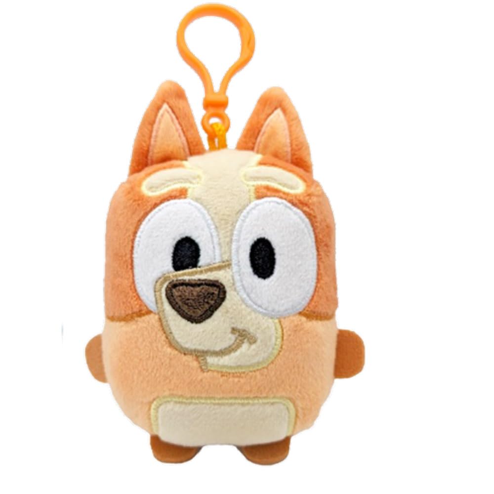 Bluey Mini Plush, Bingo 4.75 Inch Tall Plush Toys with Clip, Perfect to Clip onto Bags and Backpacks, Ages 3+ Bingo