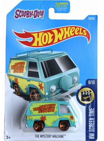 Hot Wheels Mystery Machine [Blue & Green] Screen Time 6/10, 28/365, 1:64 Scale Diecast Toy Vehicle