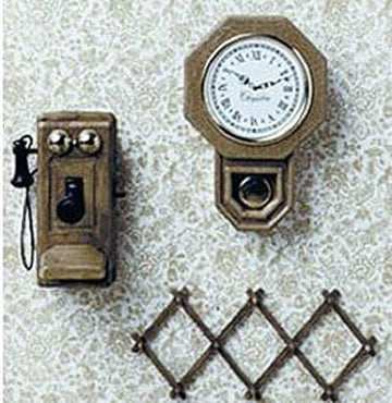 Dollhouse Miniature Wall Accessories Kit