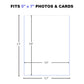 5x7 Toploader for Jumbo Cards - Perfect Fit for 5.4" x 7.5" Oversized Cards, Clear Rigid Hard Plastic Sleeves for Collectible Trading Cards, Photo