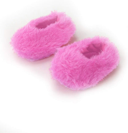 American Fashion World Fuzzy Slippers for 18-Inch Dolls | Premium Quality & Trendy Design | Dolls Shoes | Shoe Fashion for Dolls for Popular Brands