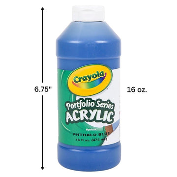 Crayola Portfolio Series 16-Ounce Acrylic Paint, Phthalo Blue, Pint (20-4016-316)