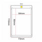 6 Pack Magnetic Card Holder 130pt Thick One Touch Hard Plastic Trading Protector Case for Baseball Basketball Football Sports Cards