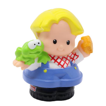 Fisher-Price Replacement Part for Collectible Little People Animal Sounds Stable Farm Playset B8797 - Replacement Farmer Eddie Figure with Frog