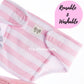 JC Toys Baby Doll 4 Pack Fabric Diapers | Washable, Reusable, Adjustable Eco Diapers | Fits Dolls 14 to 18 inch in Pink/White/Grey