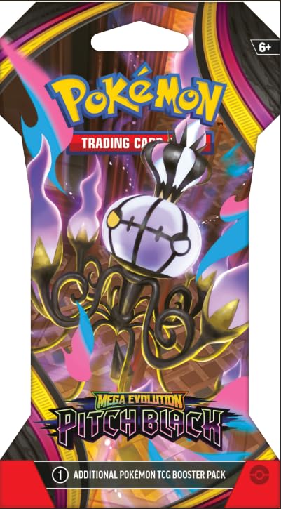 Pokemon TCG: Mega Evolution Pitch Black Sleeved Booster Pack Lot - 8 Packs