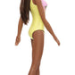 Barbie Fasshion Doll, Beach-Themed Brunette Wearing Pink & Yellow Floral Swimsuit