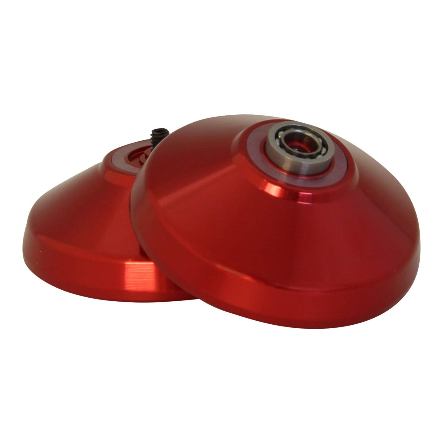 Yoyo King Proteus Professional Responsive Aluminum Yoyo - Metal Ball Bearing Yo-Yo for Kids & Adults - Long Spin Narrow C Bearing, Extra String - Red