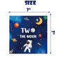 Letromp 40 Pcs Two the Moon Birthday Decorations 2 the Moon Party Paper Plates Napkins for Outer Space/Galaxy Astronaut/Space Man/Robot UFO Theme Baby