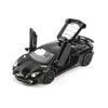 iLooboo Alloy Collectible Black Aventador Toy Car Model Pull Back Die-Cast Vehicle with Lights and Sound