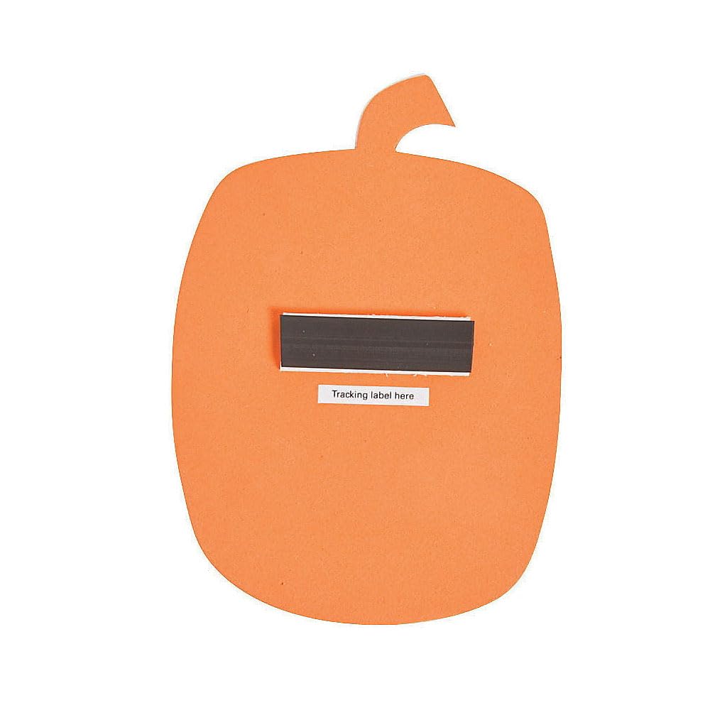 Fun Express Goofy Face Pumpkin Magnet Craft Kit - Creative Halloween Craft for Kids Self-Adhesive Foam Pieces Fun DIY Activity for School & Home