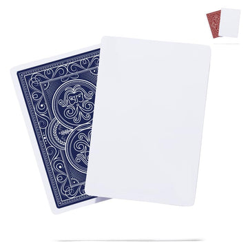 Blank Face Weighted Heavy Deck of Cards to Write on | Ideal for Outdoors | Wind-Resistant Waterproof Playing Cards | Blank Playing Cards | 54 Cards