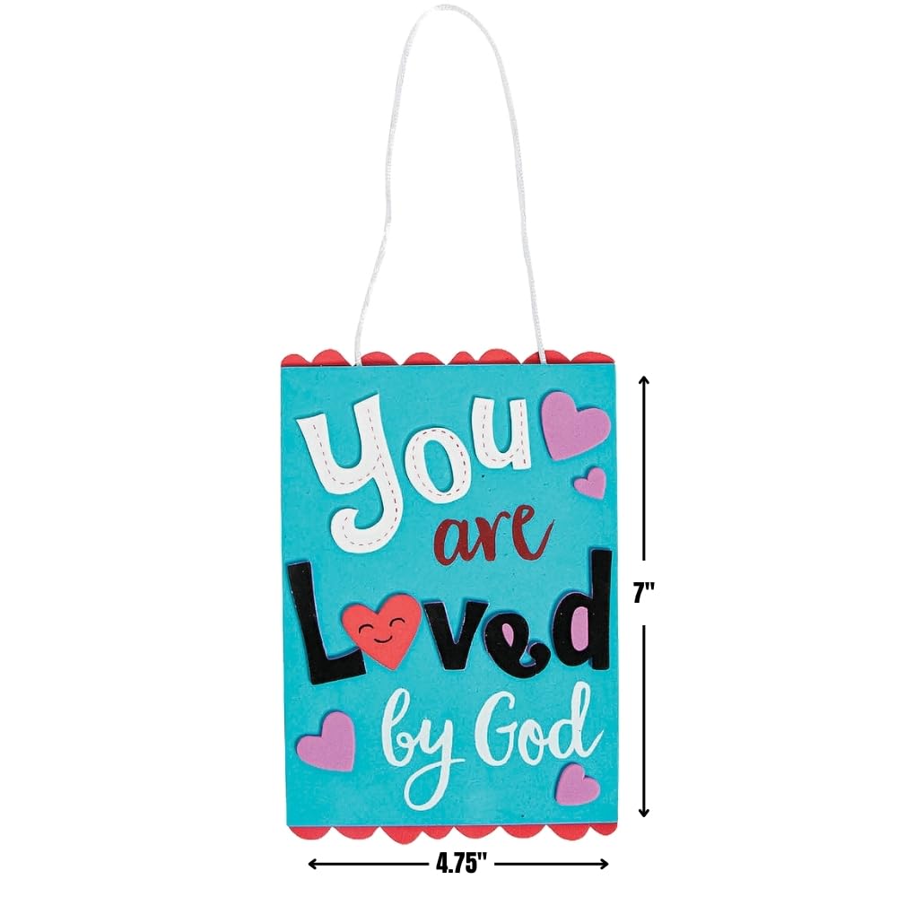 You are Loved By God Sign Craft Kit - Crafts for Kids and Fun Home Activities VBS 2026