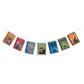 ConQuest Journals Harry Potter Literary Book Cover Art Hanging Cardstock Banners, 4 Strings of 7 Cards (28-Pieces), 5.5'' x 4'' Cards, 72'' Clear