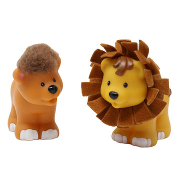 Fisher-Price Replacement Parts for Collectible Little People Noah's Ark or Zoo Playset K0475 - Replacement Male and Female Lions with Touch and Feel