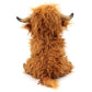 Highland Cow Stuffed Animal Plush Toy - 10” Fluffy Highland Bull Plush, Soft Cow Doll Gift for Kids, Boys, Girls, Toddlers, Birthday & Christmas