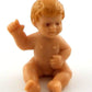 Dollhouse Rubber Baby Doll Sitting Down Miniature People Nursery Accessory