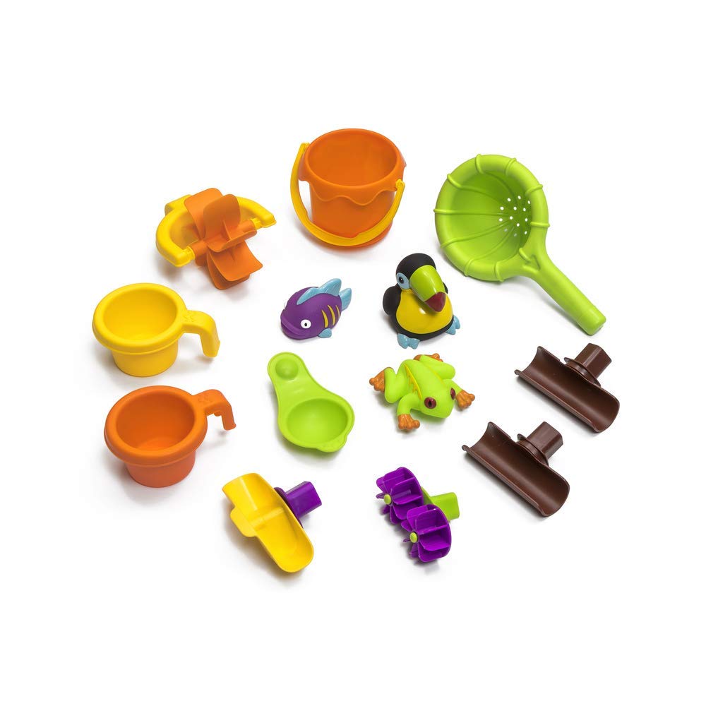 Step2 Tropical Rainforest Water Table for Kids, Toddler Outdoor Sensory Play Table, 13 Accessories, Ages 18 Months+
