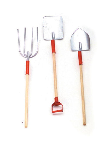 Dollhouse Miniature 3 Piece Garden Tools Set