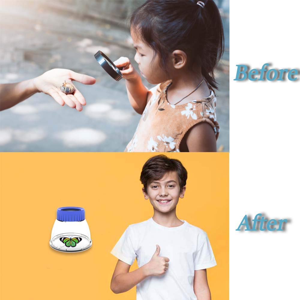 5X Magnifier Bug Viewer, Bugs Habitat Magnifying Bug Jar for Kids
