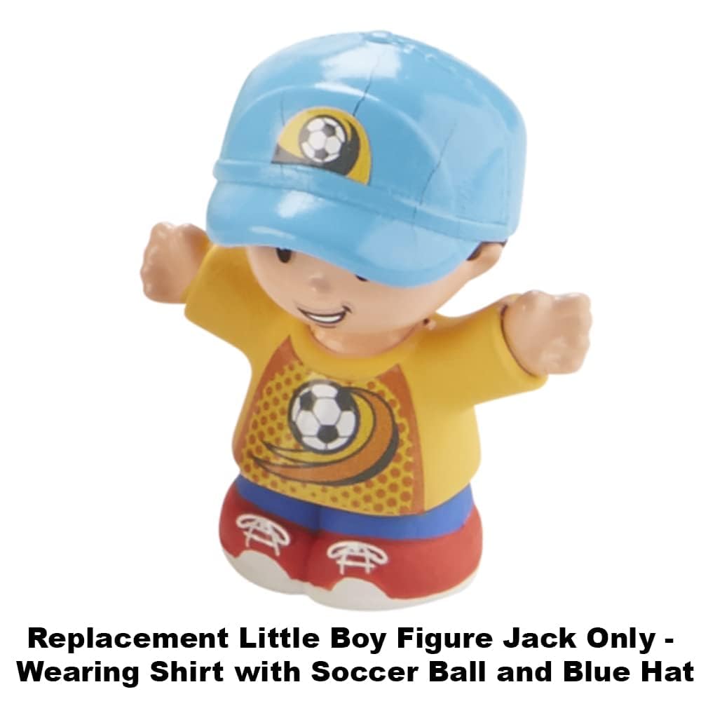 Replacement Part for Fisher-Price Little People Swing & Share Treehouse Playset - DYF19 ~ Replacement Little Boy Figure Jack ~ Shirt with Soccer Ball