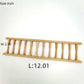 SXFSE Dollhouse Decoration Accessories, Miniature Handrail 1:12 Mini Fence, Cute House Mini Fence (Beige, 4 Pcs)