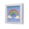 Leisure Arts Shadow Box 5.5" X 6" Rainbow, 7 Piece Kit, Shadow Boxes, 3D Box for Beginners, DIY Wood Projects, Wooden 3D Puzzles, Wood Kits for All